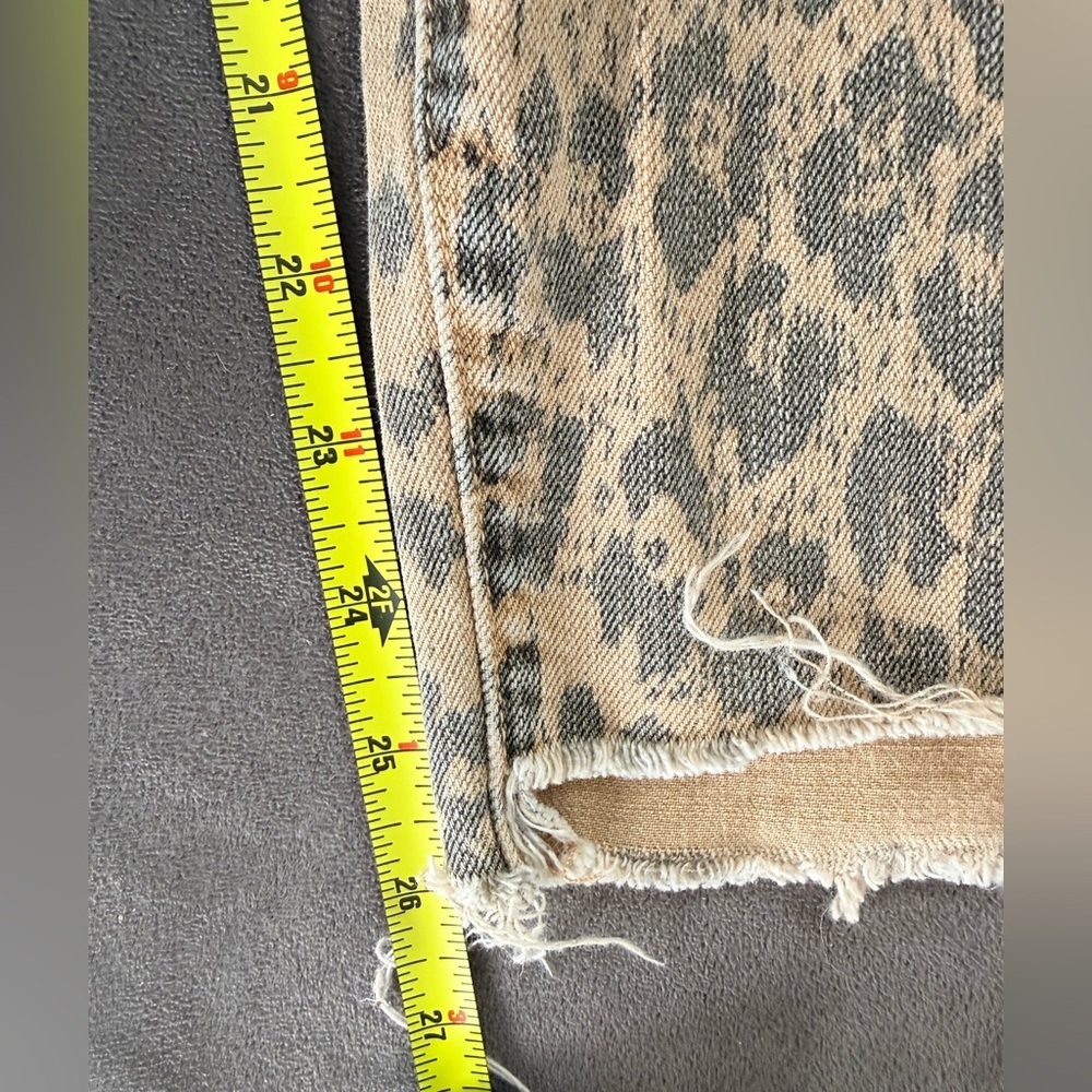 current Elliott leopard jeans size 27. Waist is 15” and inseam is 26”. - Picture 5 of 8